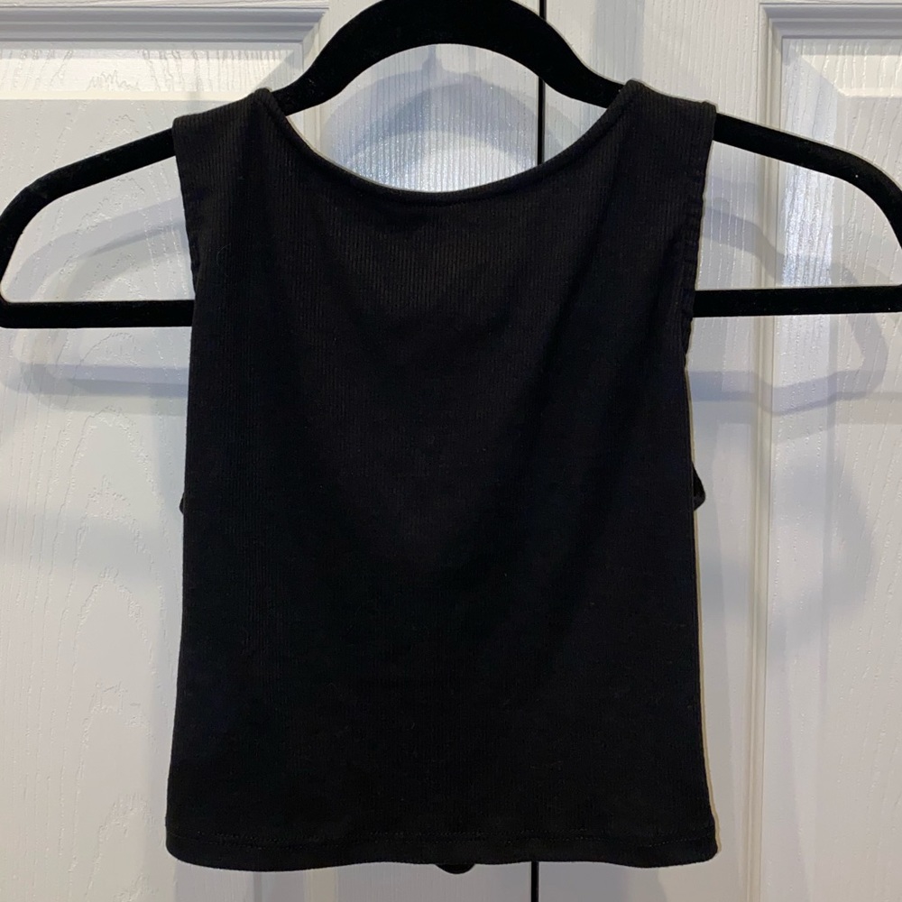 Open Back Crop Top - Picture 2 of 3